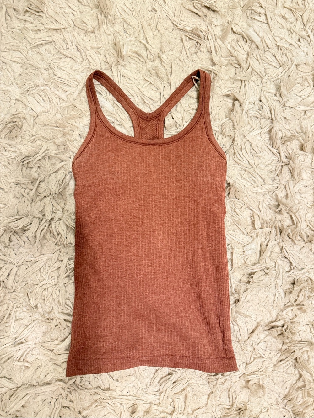 Lululemon Eb to Street Ribbed Racerback Tank Top - Rust